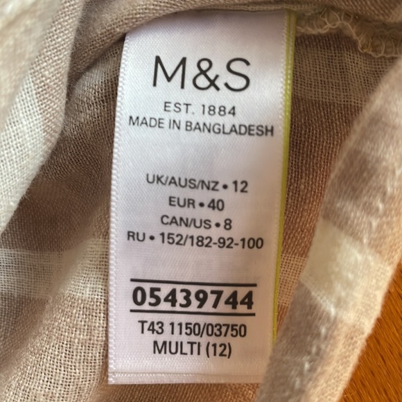 M&S linen short top in earthy tone - Picture 5 of 8